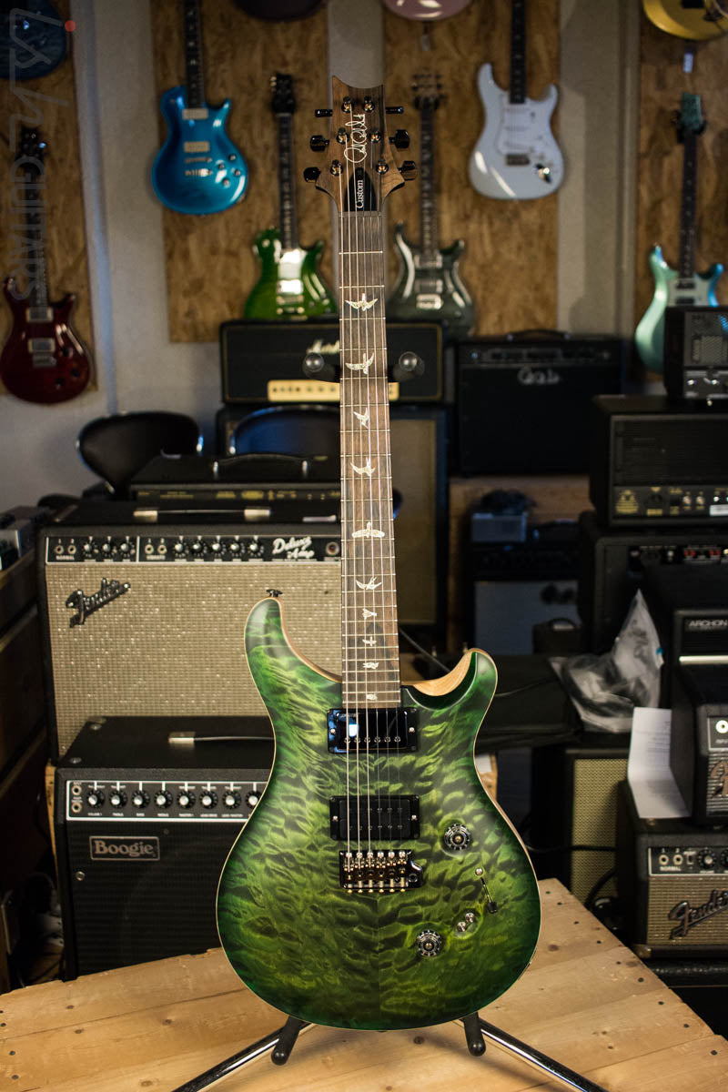 Paul Reed Smith Wood Library Satin Jade Green Burst Quilted Maple 10 Top Custom 24-08