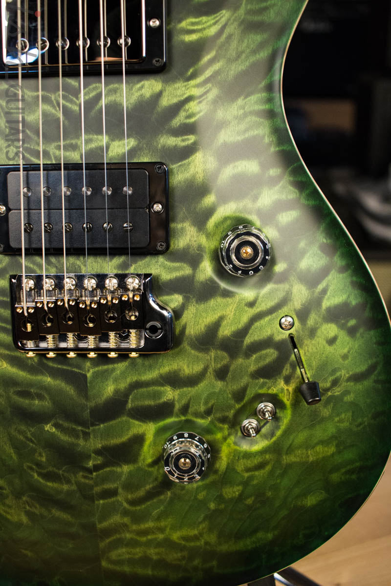 Paul Reed Smith Wood Library Satin Jade Green Burst Quilted Maple 10 Top Custom 24-08