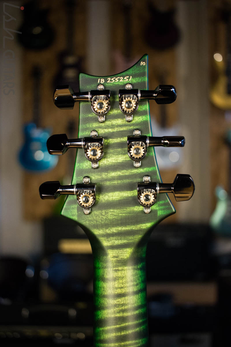 Paul Reed Smith Wood Library Satin Jade Green Burst Quilted Maple 10 Top Custom 24-08