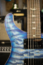 Paul Reed Smith Wood Library Custom 24/08 Satin Faded Blue Burst Quilted Maple Top Swamp Ash Body