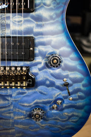 Paul Reed Smith Wood Library Custom 24/08 Satin Faded Blue Burst Quilted Maple Top Swamp Ash Body