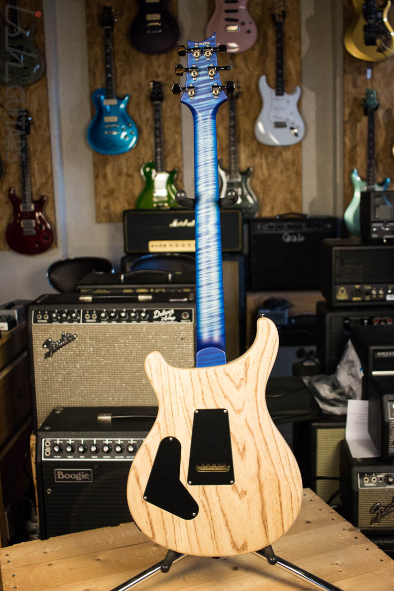 Paul Reed Smith Wood Library Custom 24/08 Satin Faded Blue Burst Quilted Maple Top Swamp Ash Body