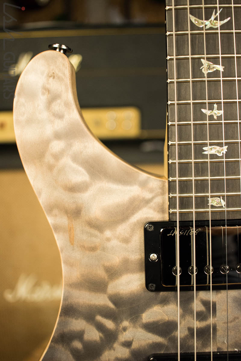 2018 Paul Reed Smith Wood Library Custom 24-08 Gray Black Fade Quilted Maple Top Korina Body and Neck