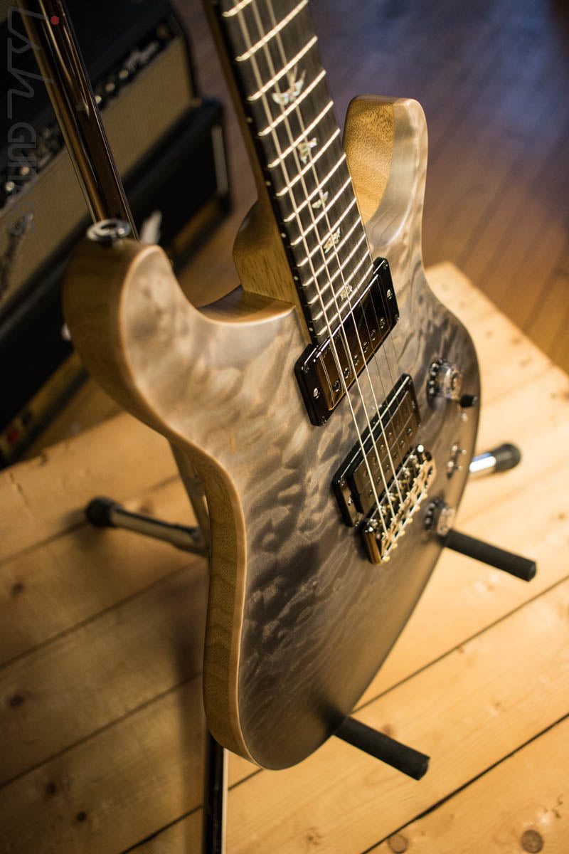 2018 Paul Reed Smith Wood Library Custom 24-08 Gray Black Fade Quilted Maple Top Korina Body and Neck