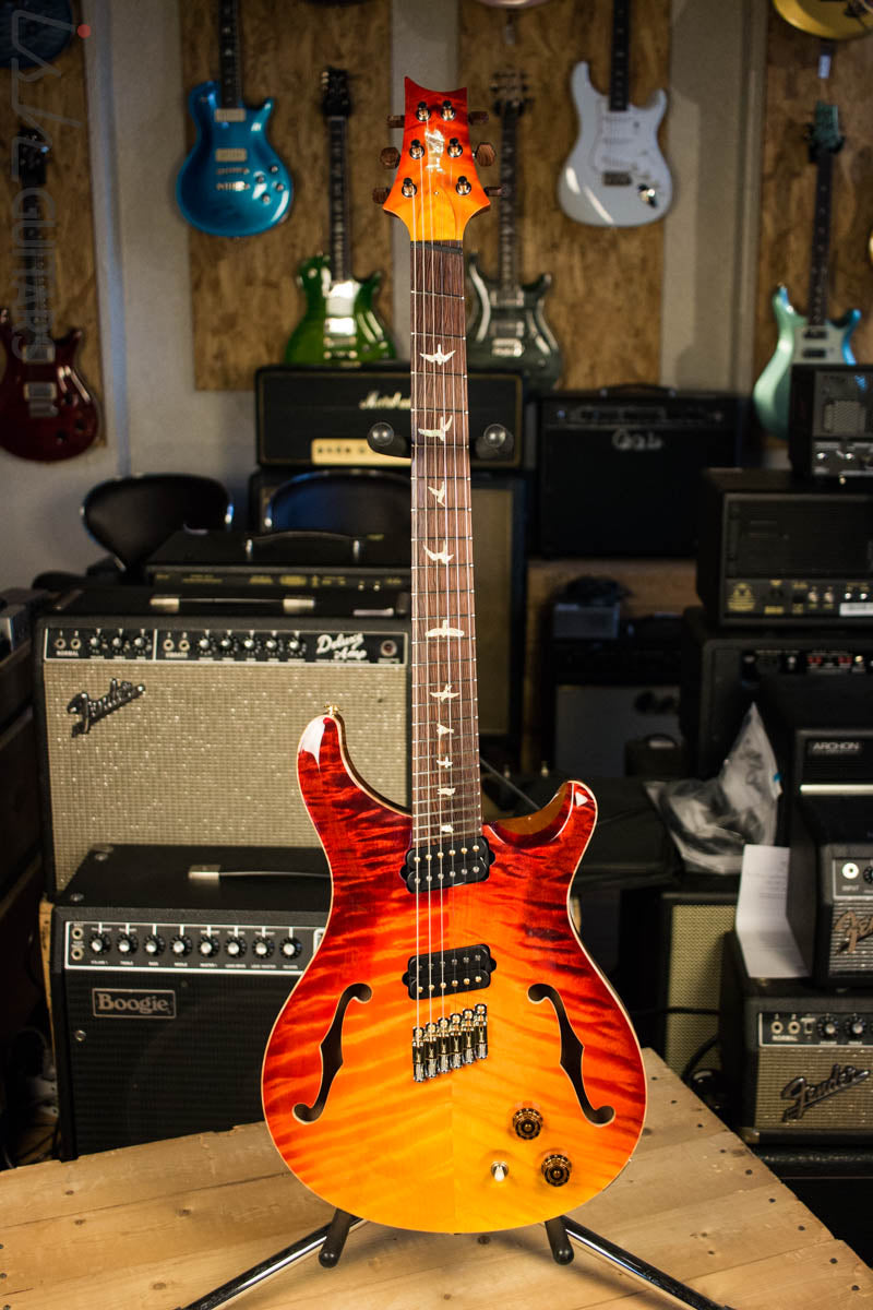 2018 Paul Reed Smith PRS Private Stock Custom 24 Multi Scale "Spirit" Double Semi-Hollow (DEMO VIDEO)