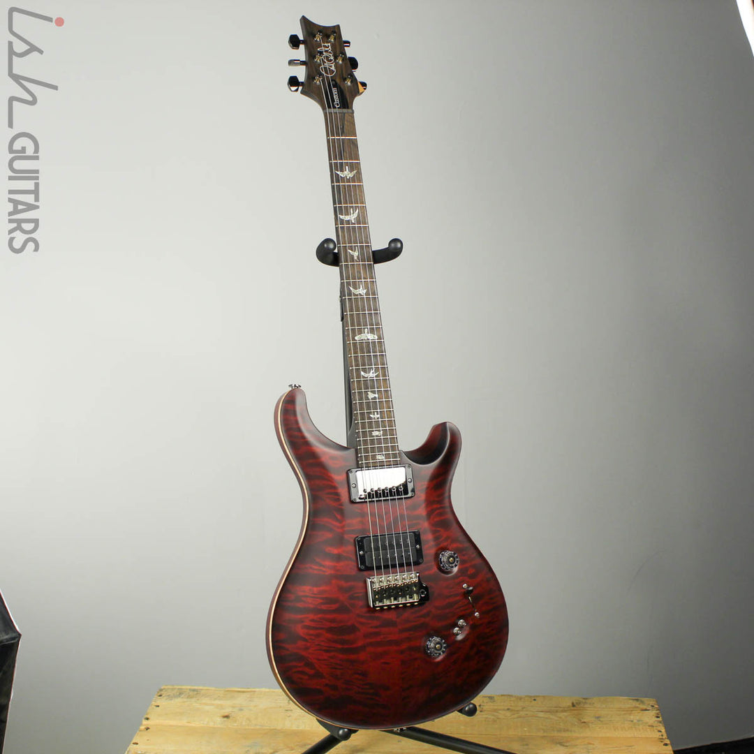 Paul Reed Smith Wood Library Custom 24-08 Satin Red Tiger Quilted Maple Top