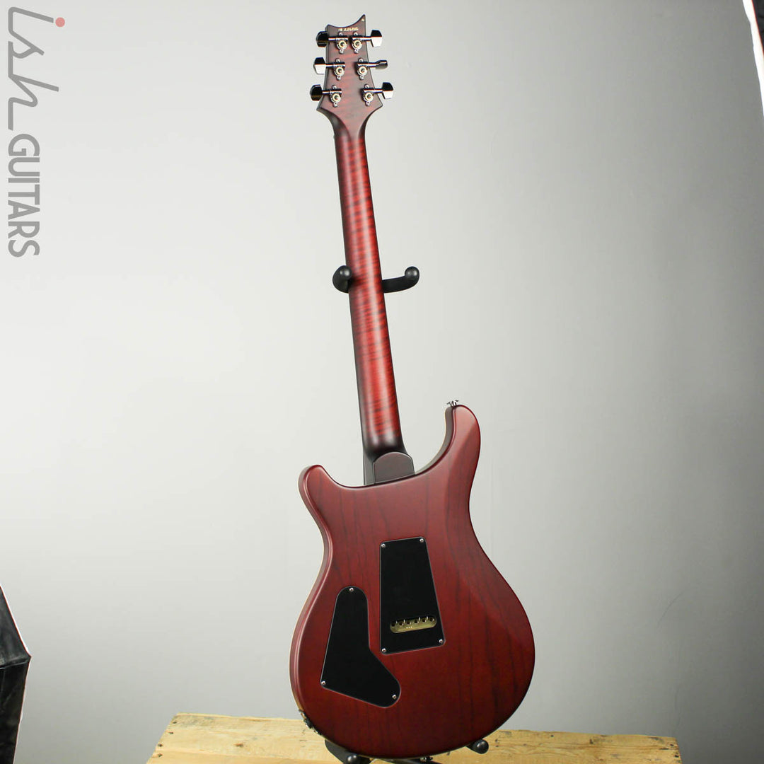Paul Reed Smith Wood Library Custom 24-08 Satin Red Tiger Quilted Maple Top