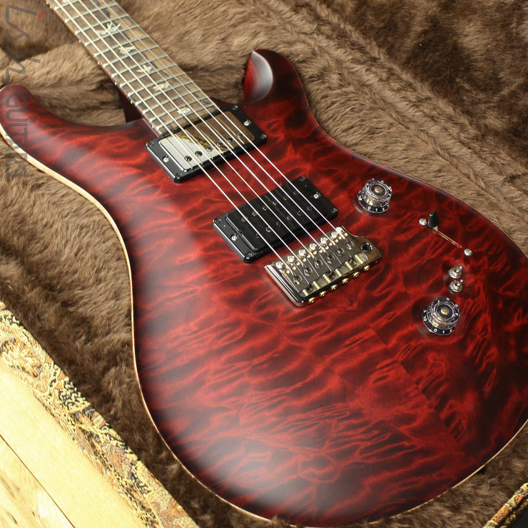Paul Reed Smith Wood Library Custom 24-08 Satin Red Tiger Quilted Maple Top