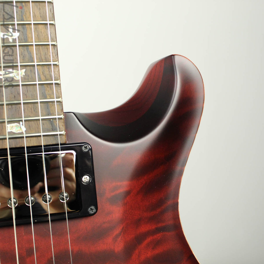 Paul Reed Smith Wood Library Custom 24-08 Satin Red Tiger Quilted Maple Top