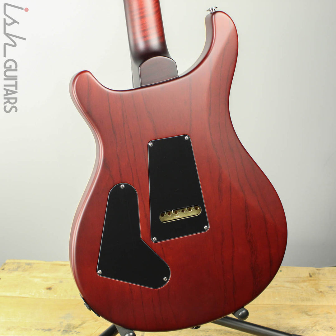 Paul Reed Smith Wood Library Custom 24-08 Satin Red Tiger Quilted Maple Top