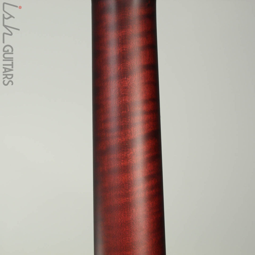 Paul Reed Smith Wood Library Custom 24-08 Satin Red Tiger Quilted Maple Top