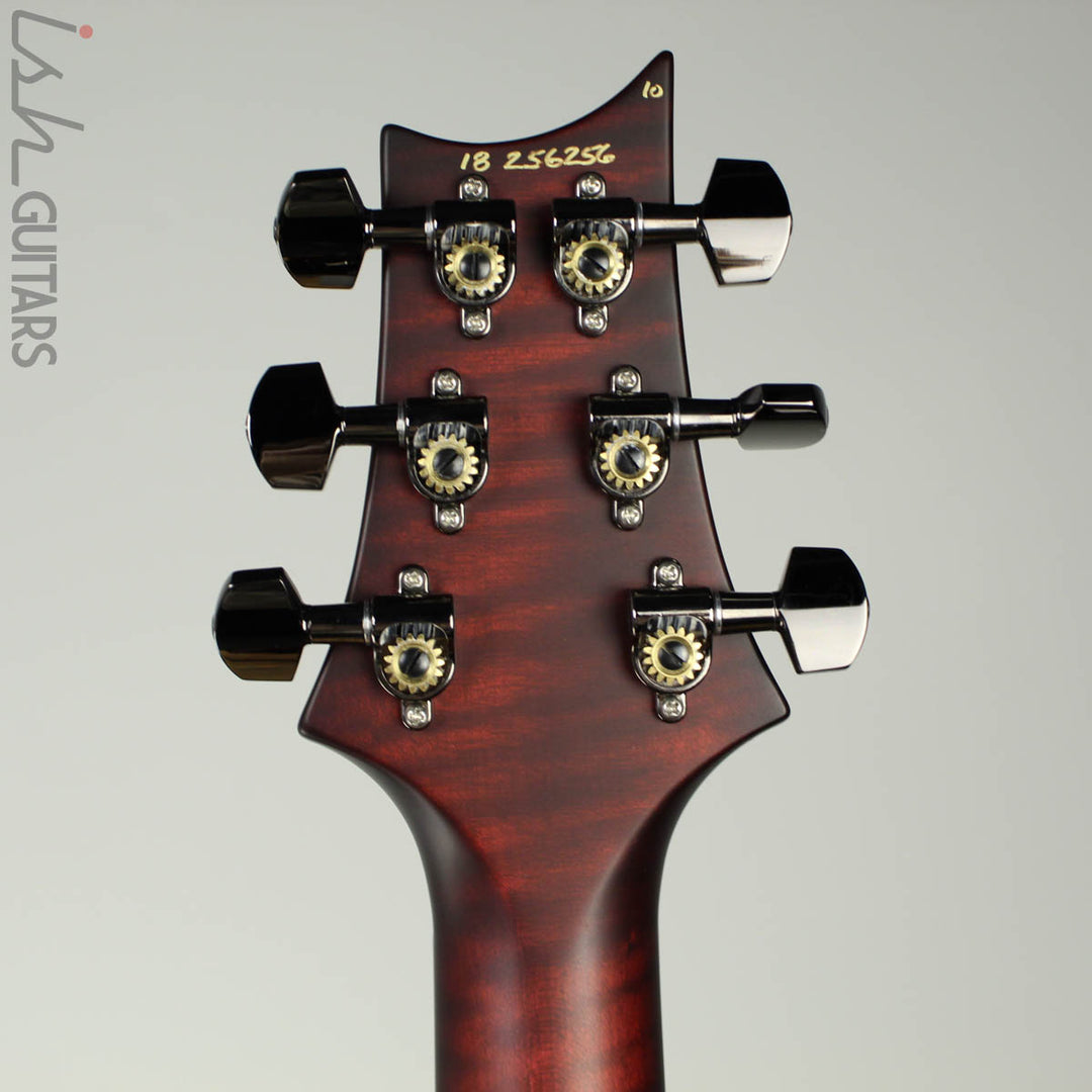 Paul Reed Smith Wood Library Custom 24-08 Satin Red Tiger Quilted Maple Top