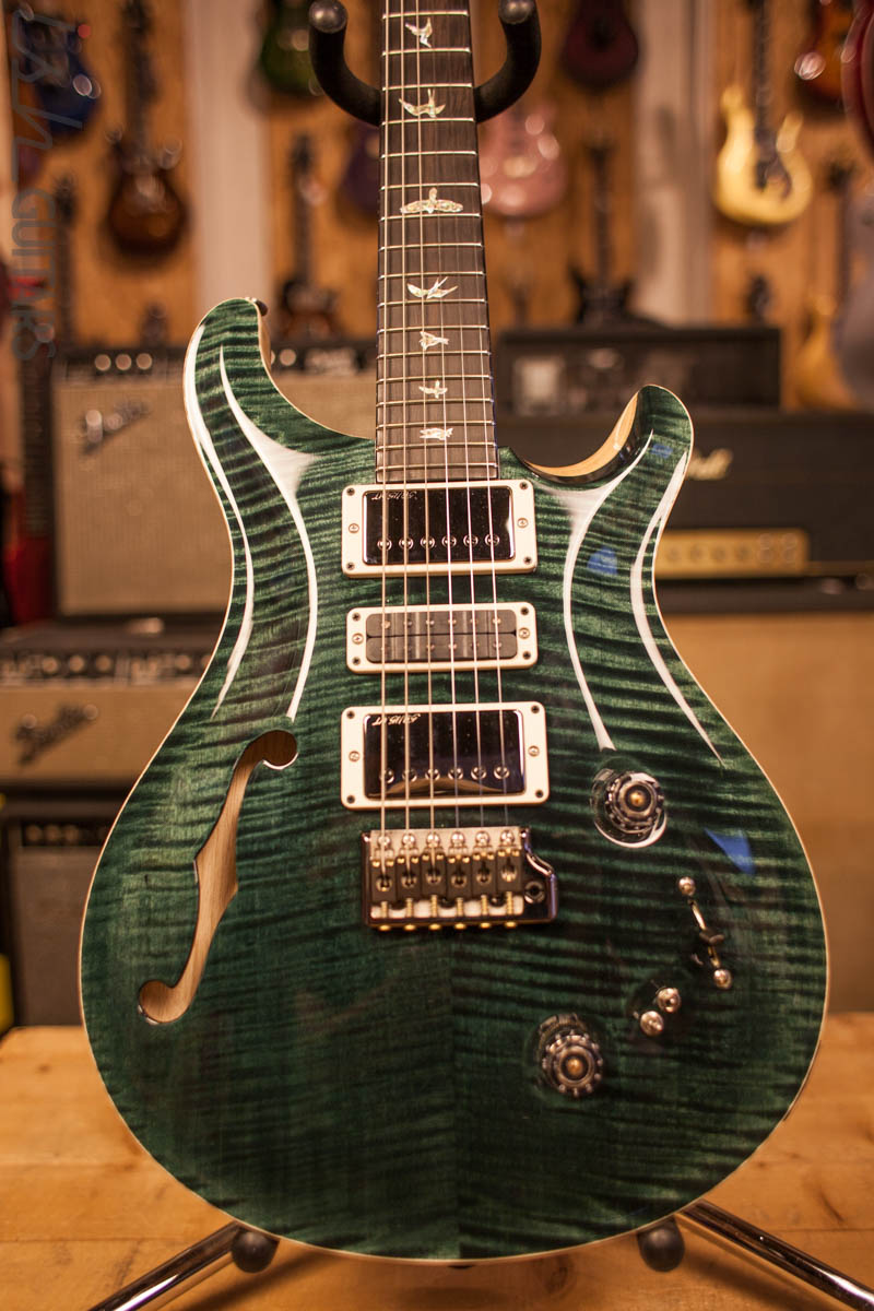 Paul Reed Smith PRS Special 22 Semi-Hollow Wood Library Artist Top Swamp Ash Back Black Slate