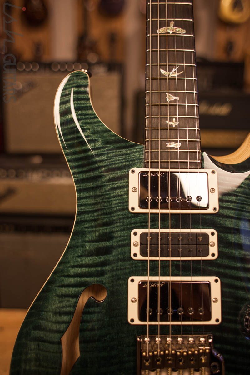 Paul Reed Smith PRS Special 22 Semi-Hollow Wood Library Artist Top Swamp Ash Back Black Slate