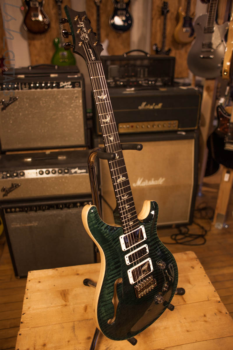 Paul Reed Smith PRS Special 22 Semi-Hollow Wood Library Artist Top Swamp Ash Back Black Slate