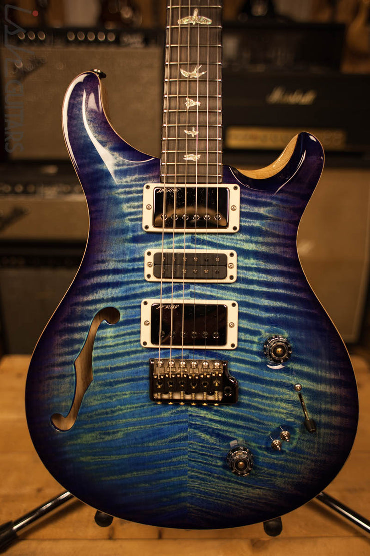 Paul Reed Smith PRS Special 22 Semi-Hollow Wood Library Artist Top Swamp Ash Back Aquableux Purple Burst