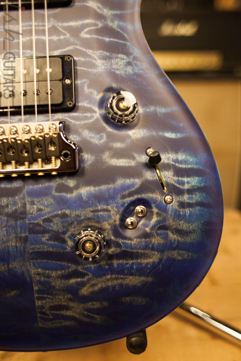 PRS Paul Reed Smith Custom 24-08 Wood Library 10 Top Faded Blue Burst Swamp Ash Back
