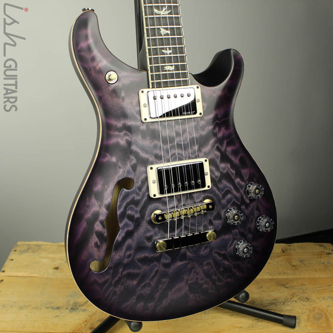 Paul Reed Smith PRS McCarty 594 Semi-Hollow Wood Library Faded Purple Burst Satin