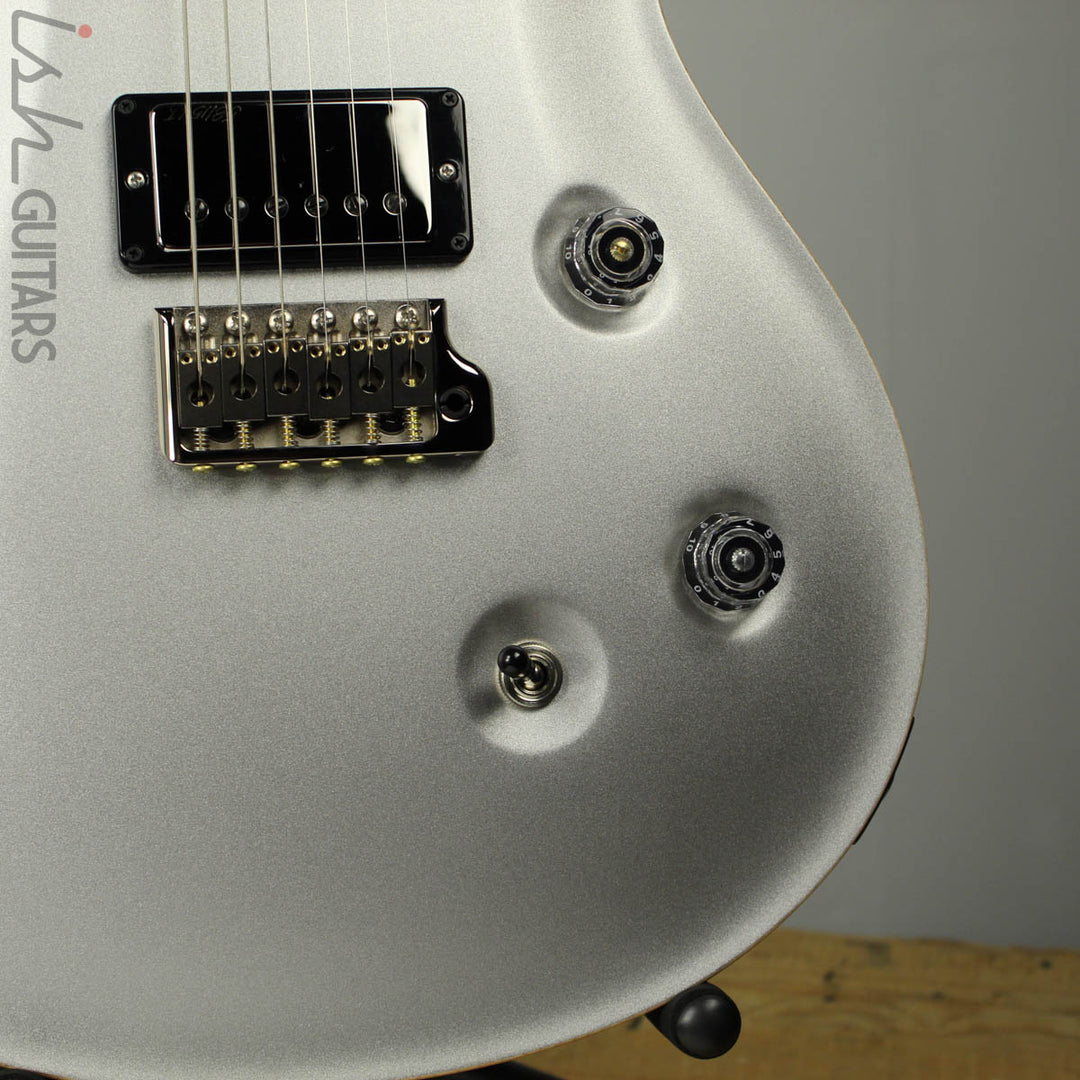 PRS Paul Reed Smith Wood Library Custom 24 Platinum Metallic Silver (DEMO VIDEO)