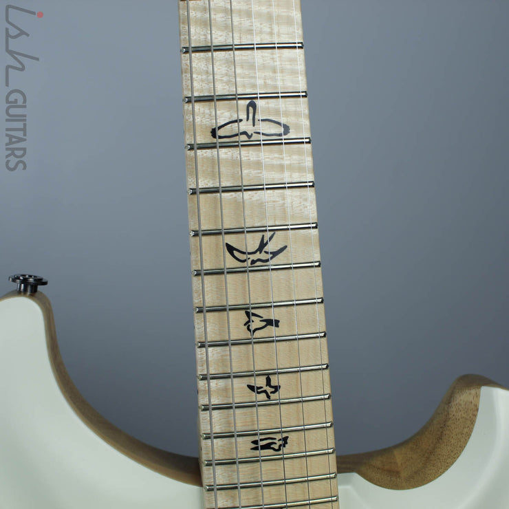 PRS Paul Reed Smith Wood Library Custom 24 Opaque Antique White Figured Maple Neck