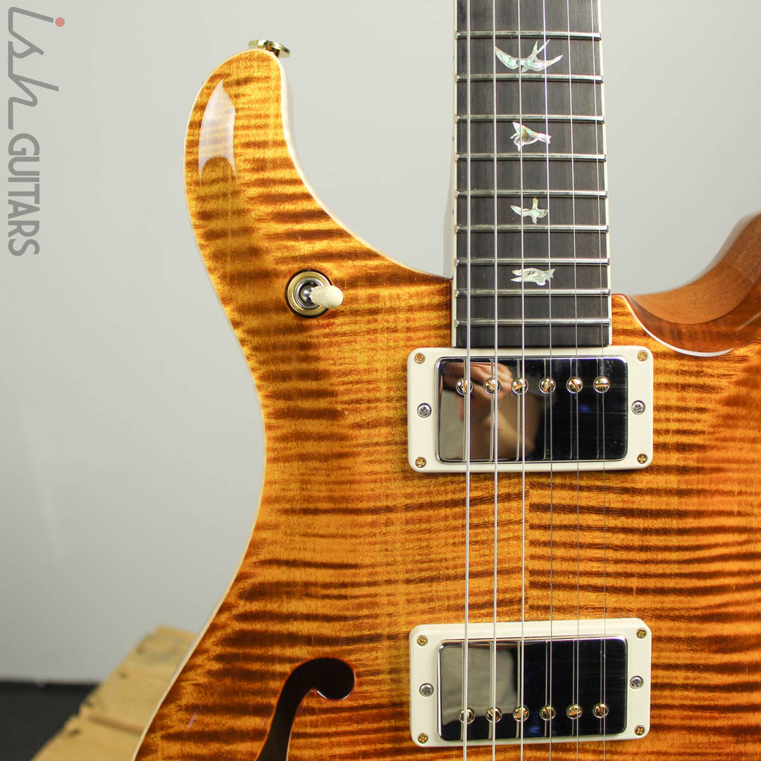 2018 PRS McCarty 594 Wood Library Semi-Hollow 10 Top Yellow Tiger