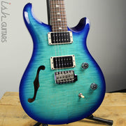 Paul Reed Smith PRS CE24 Semi-Hollow Blue Matteo w/ Painted Neck