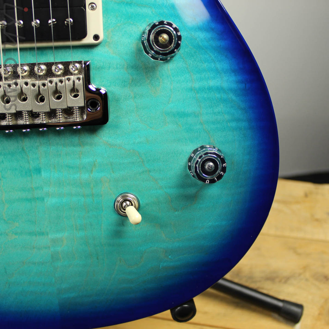 Paul Reed Smith PRS CE24 Semi-Hollow Blue Matteo w/ Painted Neck