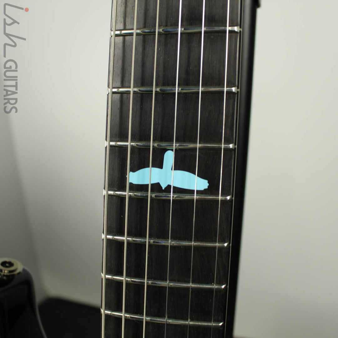 2018 PRS Paul Reed Smith Private Stock Custom 24 Multi Scale Zebrawood Dark Blue Glow Smoked Burst