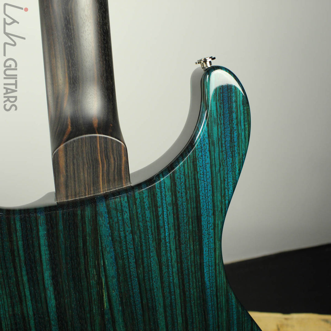2018 PRS Paul Reed Smith Private Stock Custom 24 Multi Scale Zebrawood Dark Blue Glow Smoked Burst