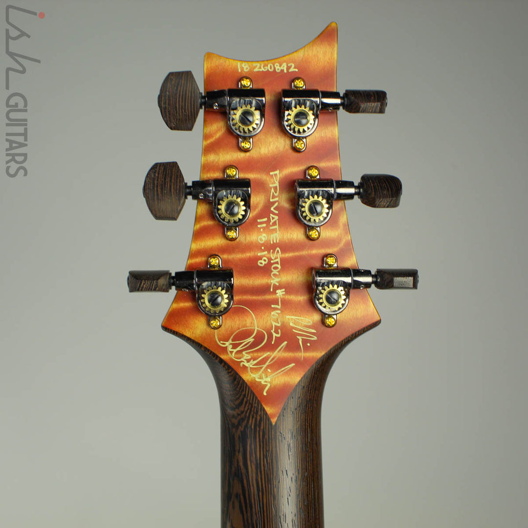 2018 PRS Paul Reed Smith Private Stock McCarty 594 One Piece Quilted Maple Wenge Neck Prickly Pear