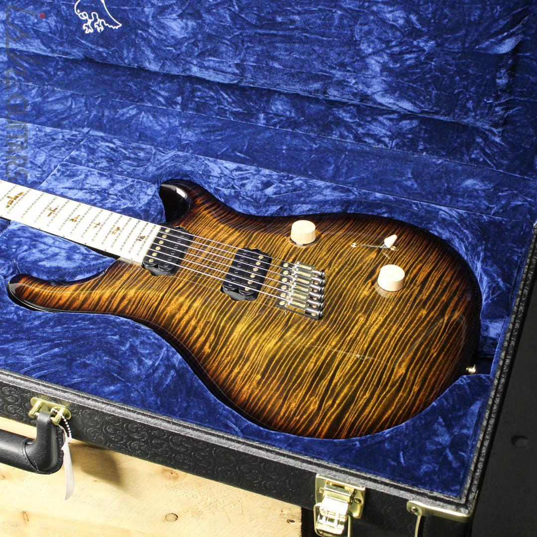 PRS Private Stock Multi Scale Custom 24 Tiger Eye Smoked Burst 1 Piece Maple Body