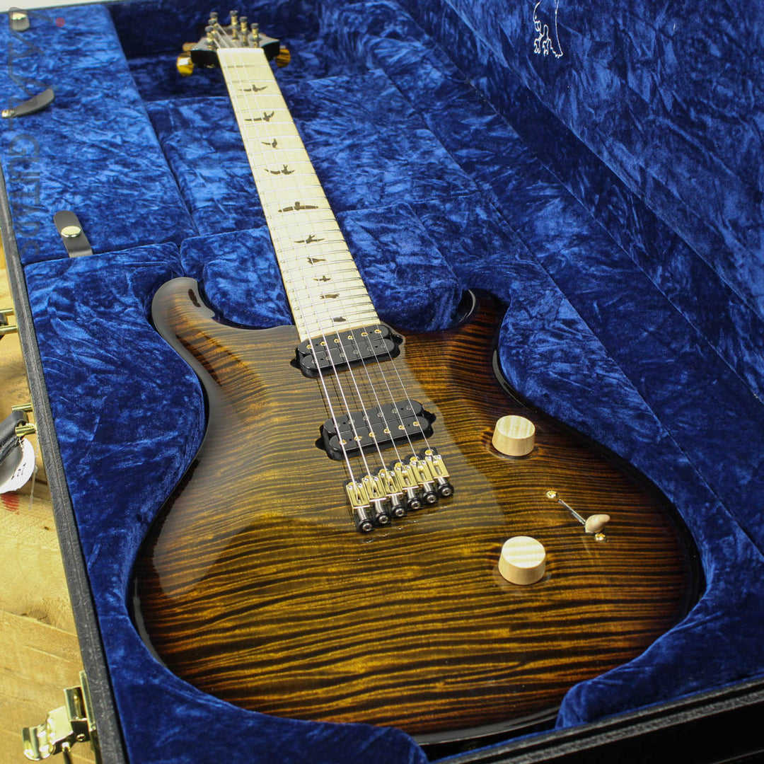PRS Private Stock Multi Scale Custom 24 Tiger Eye Smoked Burst 1 Piece Maple Body