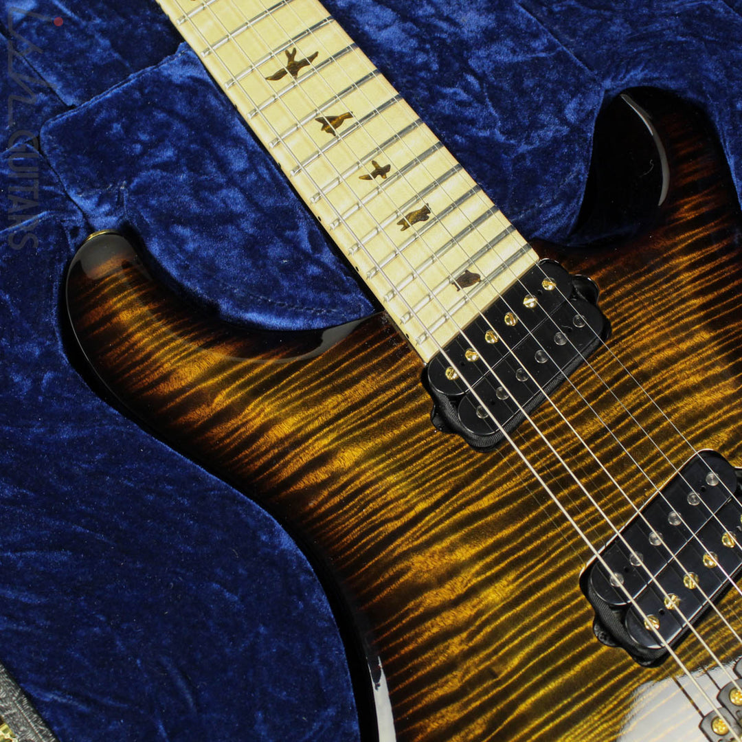 PRS Private Stock Multi Scale Custom 24 Tiger Eye Smoked Burst 1 Piece Maple Body