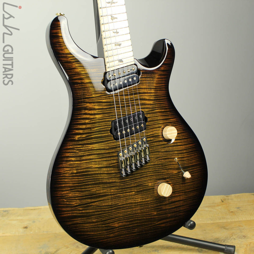 PRS Private Stock Multi Scale Custom 24 Tiger Eye Smoked Burst 1 Piece Maple Body