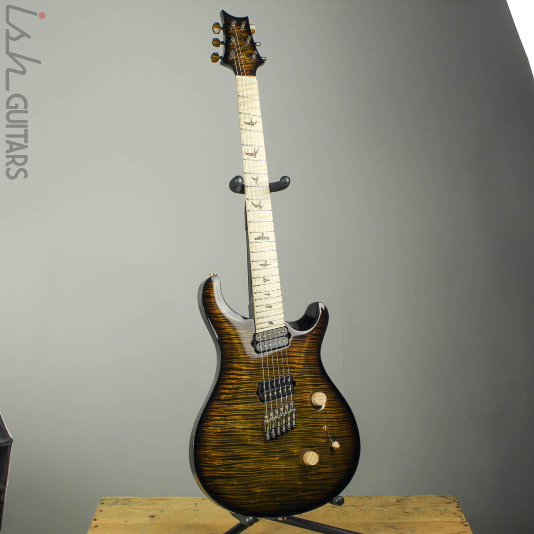 PRS Private Stock Multi Scale Custom 24 Tiger Eye Smoked Burst 1 Piece Maple Body