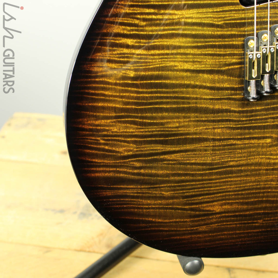 PRS Private Stock Multi Scale Custom 24 Tiger Eye Smoked Burst 1 Piece Maple Body
