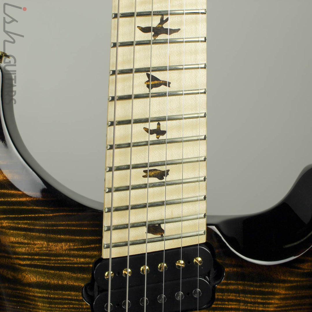 PRS Private Stock Multi Scale Custom 24 Tiger Eye Smoked Burst 1 Piece Maple Body