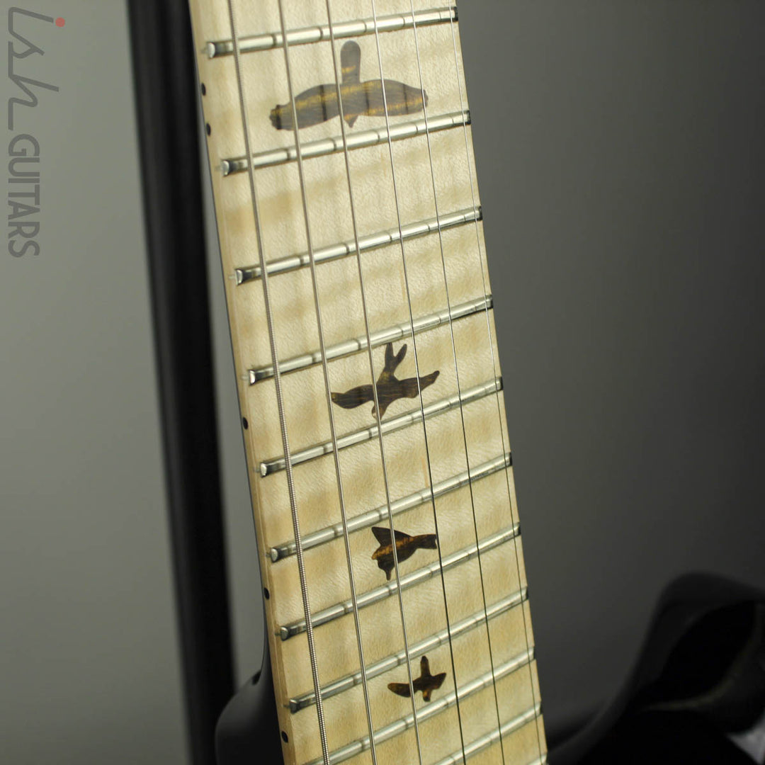 PRS Private Stock Multi Scale Custom 24 Tiger Eye Smoked Burst 1 Piece Maple Body