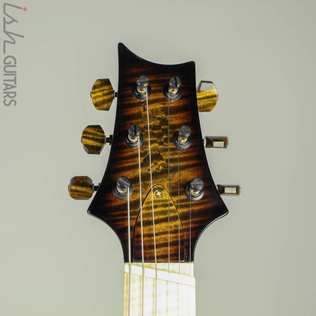 PRS Private Stock Multi Scale Custom 24 Tiger Eye Smoked Burst 1 Piece Maple Body