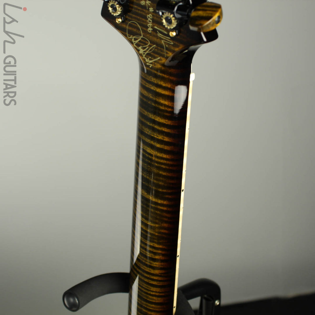 PRS Private Stock Multi Scale Custom 24 Tiger Eye Smoked Burst 1 Piece Maple Body