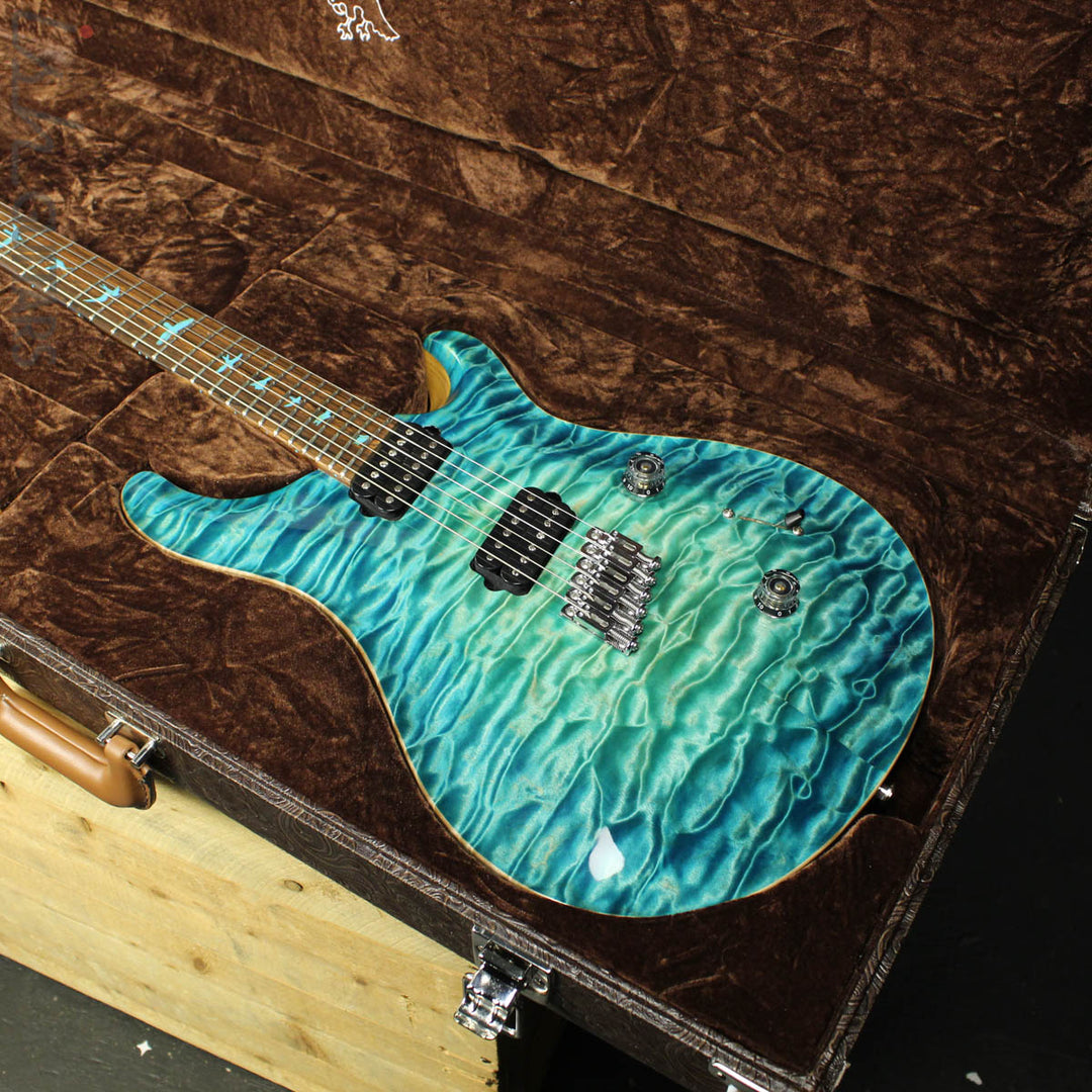PRS Paul Reed Smith Private Stock Custom 24 Multi-Scale Quilted Maple Double Faded Aquamarine Glow