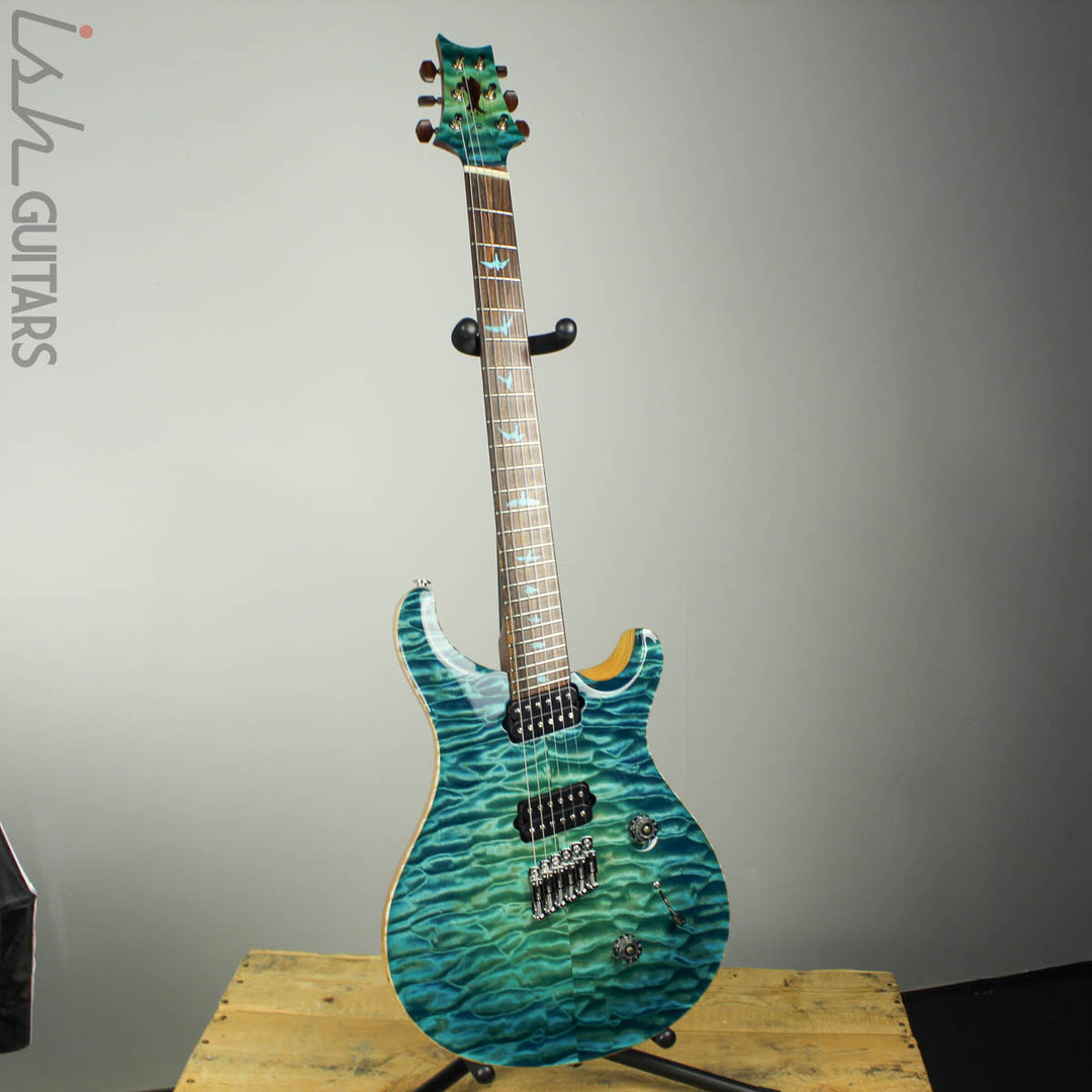 PRS Paul Reed Smith Private Stock Custom 24 Multi-Scale Quilted Maple Double Faded Aquamarine Glow