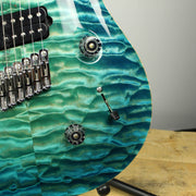 PRS Paul Reed Smith Private Stock Custom 24 Multi-Scale Quilted Maple Double Faded Aquamarine Glow
