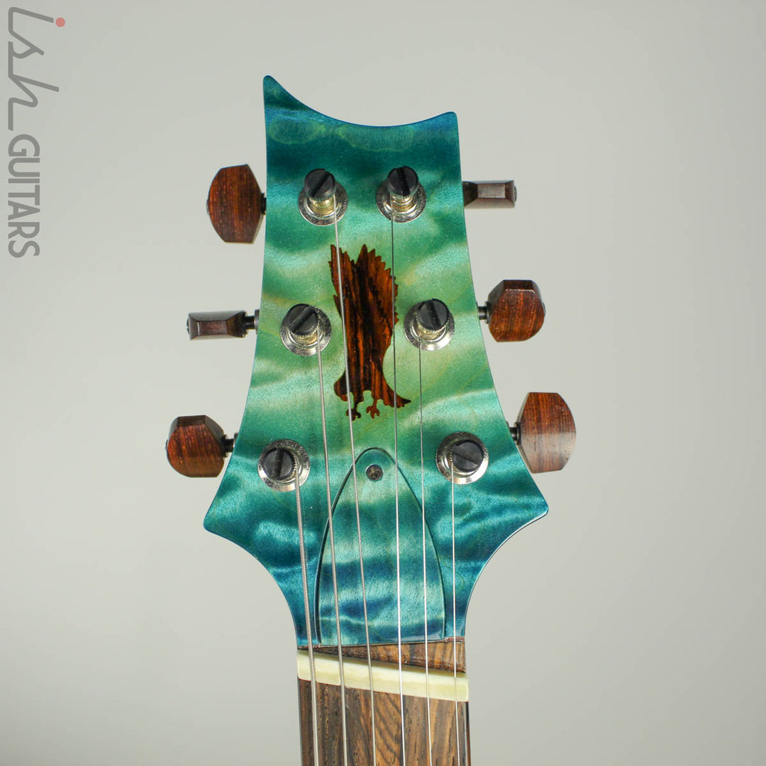 PRS Paul Reed Smith Private Stock Custom 24 Multi-Scale Quilted Maple Double Faded Aquamarine Glow