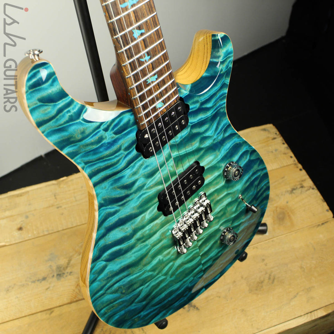PRS Paul Reed Smith Private Stock Custom 24 Multi-Scale Quilted Maple Double Faded Aquamarine Glow