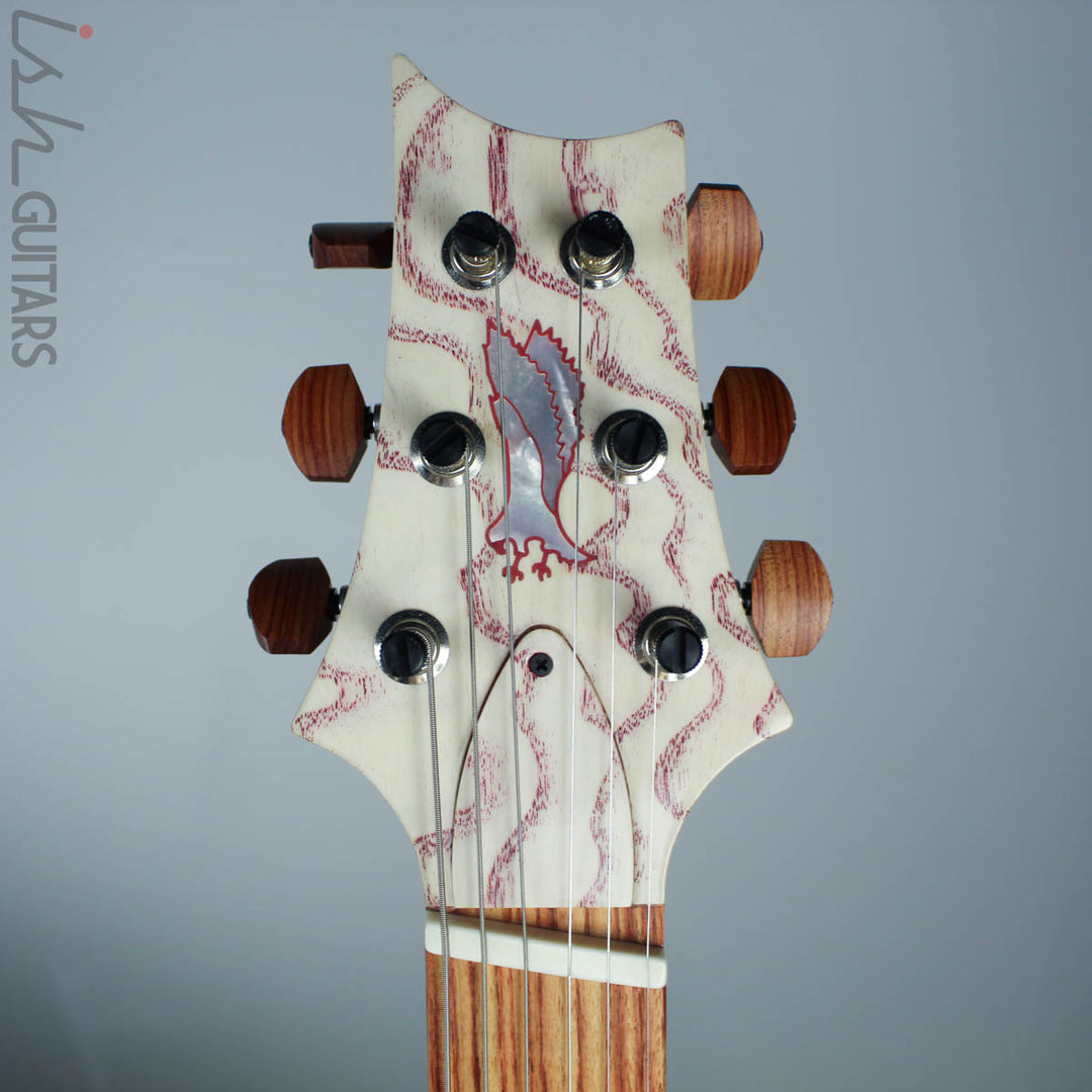 PRS Paul Reed Smith Private Stock Custom 24 Multi-Scale Figured Swamp Ash White Wash Red Grainfiller