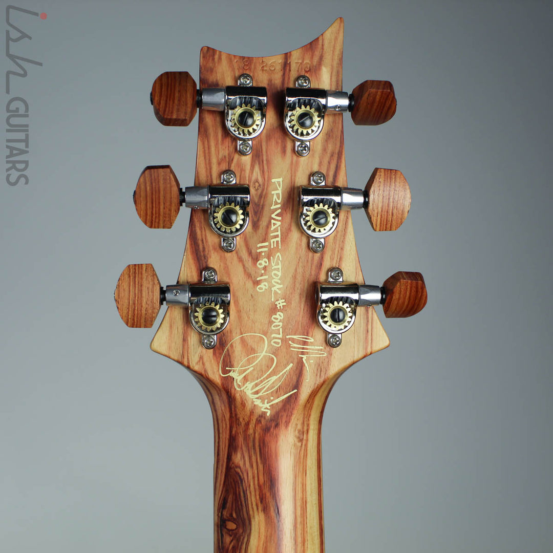 PRS Paul Reed Smith Private Stock Custom 24 Multi-Scale Figured Swamp Ash White Wash Red Grainfiller