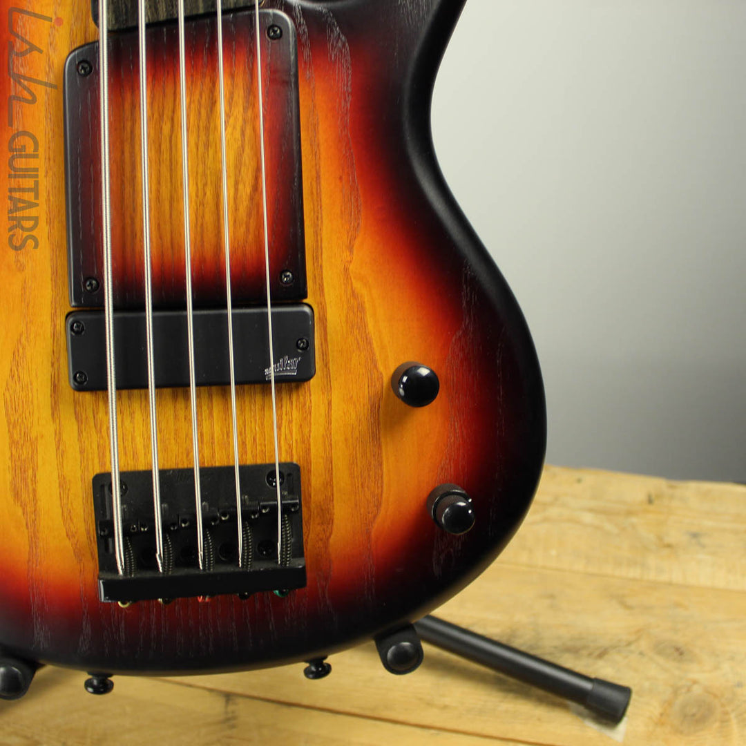 Ibanez Limited Edition Gary Willis GWB20TH 20th Anniversary 5 String Tequila Sunrise Flat