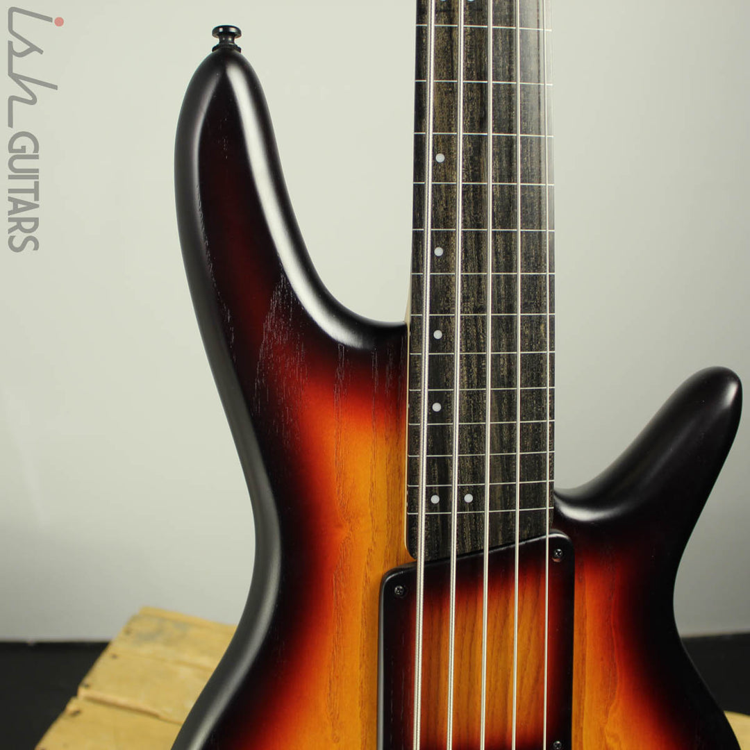 Ibanez Limited Edition Gary Willis GWB20TH 20th Anniversary 5 String Tequila Sunrise Flat