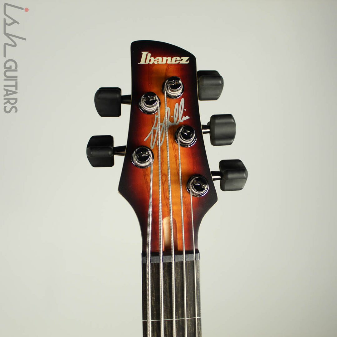Ibanez Limited Edition Gary Willis GWB20TH 20th Anniversary 5 String Tequila Sunrise Flat